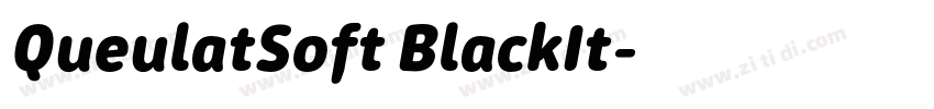 QueulatSoft BlackIt字体转换